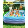 Sunrio 2025 Upgrade Inflatable Pool for Kids and Adults-120"*72"*22" Full-Sized
