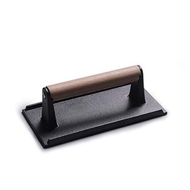 Hovico Cast Iron Grill Press, Heavy Duty Multi Functional - Meat Press, Sandwich & Bacon Press - Burger Press Patty Maker for Kitchen