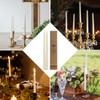 10 inch Natural White Beeswax Taper Candles Set of 6,
