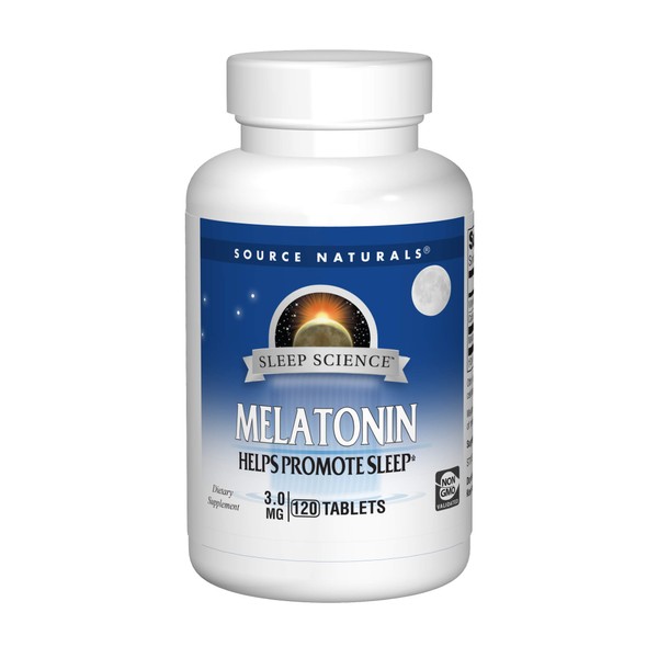 Source Naturals Sleep Science Melatonin 3 mg Helps Promote Sleep - 120 Tablets