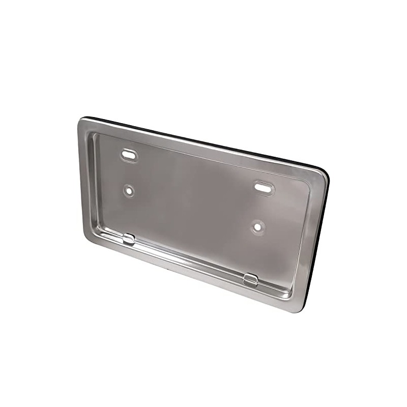 JET INOUE 501166 License Plate Frame, For Mid-Sizes, Stainless Steel