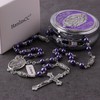 HanlinCC 6mm Glass Pearl Beads Catholic Our Lady of Guadalupe