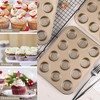 Audingull Mini Muffin Pan, Premium Small Cupcake Pans, Carbon Steel