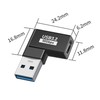 MISYNLON 2Pack Right Angle USB A to USB C Adapter,