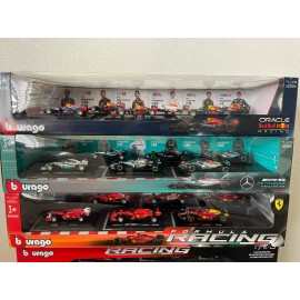 Burago F1 1:43 Scale Diecast Metal 6- Pack Car Set , price is for one box