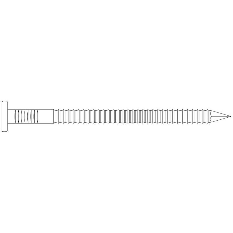 3.8mm x 90mm Ring Shank Steel Nails Galvanised (Pack of