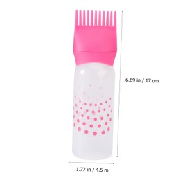 TOVINANNA 3pcs Bottle Hair Dye for Hair Dye Brush Bottle Dye Bottle with Comb Hair Root Applicator Hair Hair Dye Scalp Comb Household Products With Scale Woman