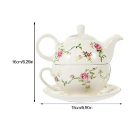 BRIGHTFUFU Solo-Cups 1 Set Flower Tea Kettle Solo Cups Household Teaware Small Chinese Kung Fu Teaware Tea Saucer Household Teapots