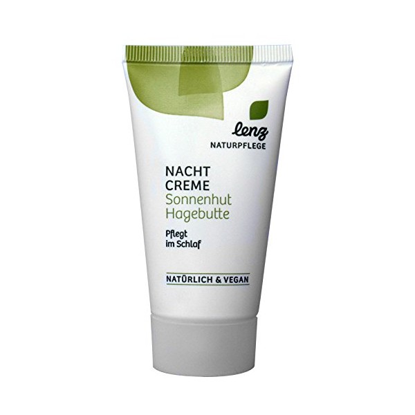 Lenz Naturpflege Night Cream Sun Hat Rose Hip 50 ml