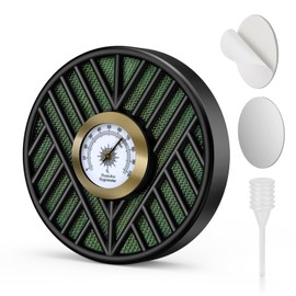 Scotte Cigar Humidifier, Cigar Humidors Humidifier, Round Cigar Humidier & High Precision Cigar Hygrometer Combo for Cigar Box, Keep Cigars Fresh