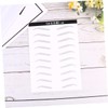 FOMIYES 6sheets Simulation Eyebrow Stickers Hair-like Eyebrow Easy to Use