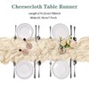 30 Pack Ivory Cheesecloth Table Runner 9FT Rustic Sheer Table