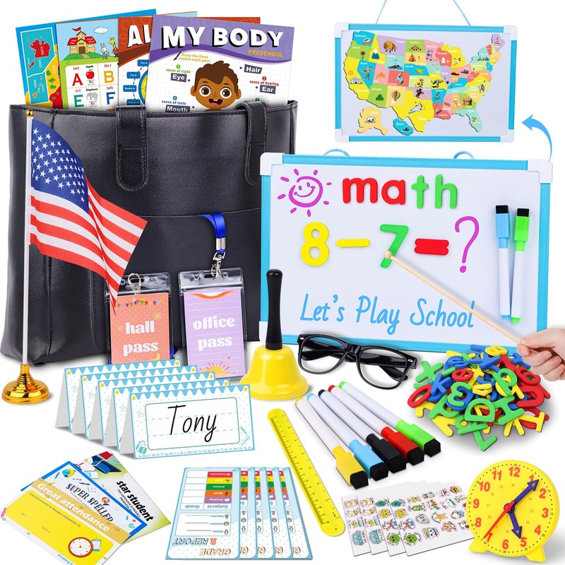 Gifts2U Kids Teacher Play Sets, Pretend Play School Teacher Plays