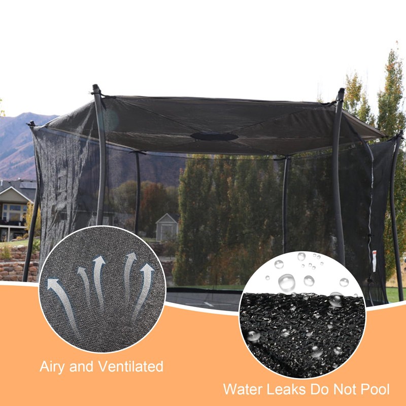 14ft Trampoline Shade Cover, Outdoor Sun Protection Top Cover for