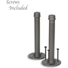Rustic State Set of 4 Pipe Decor Industrial Shelf Brackets