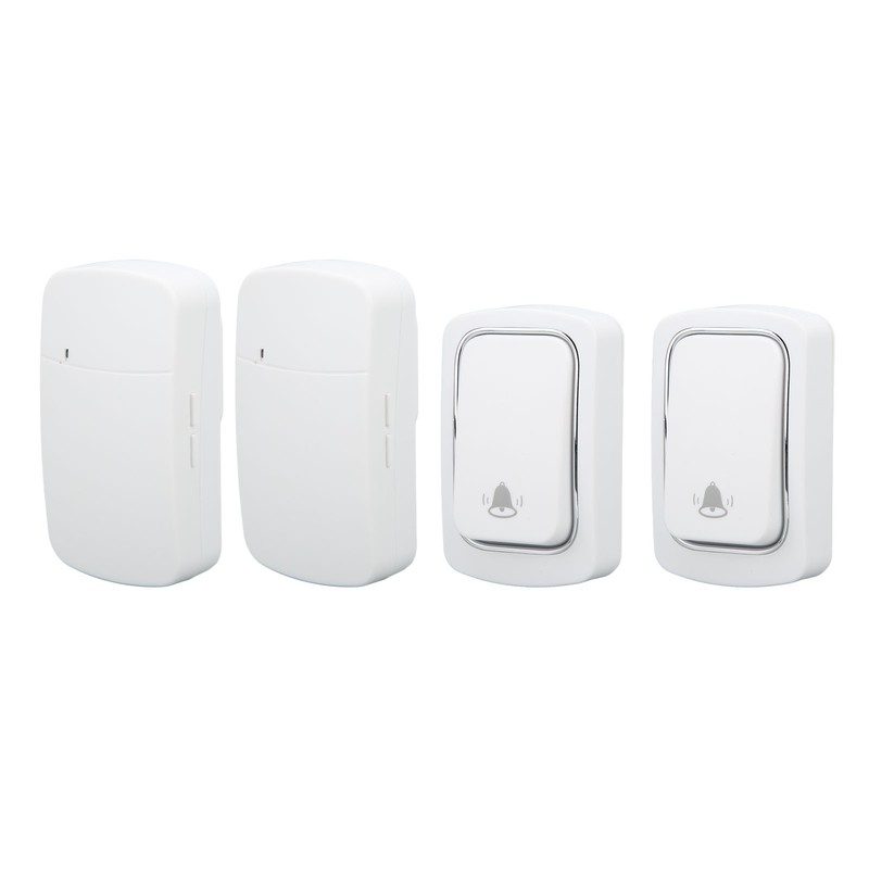 Wireless Doorbell Set Self Powered IP68 Waterproof Long Range Caregiver