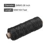 sourcing map Twisted Mason Line Nylon Twine String Cord Black