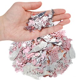 Darryy Pack of 1200 Confetti 18th Birthday Decoration, 18th Birthday Decoration, Confetti Rose Gold for 18th Birthday, Anniversary Party Supplies Decoration, Table Decoration Birthday 18 (Rose