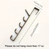 Over the Door Clothes Hanger Rack – 5-Hook Plastic Storage