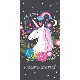 damaloo Unicorn Children's Towel 70 x 140 cm Large Cotton Bath Towel for Girls, Boys & Adults Beach Towel with Unicorn Motif XXL Shower Towel 70 x 140 cm Children's Towel with Unicorn Design