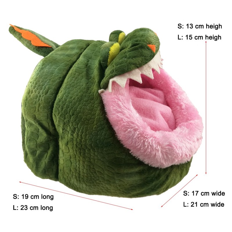 Winterworm Soft Plush Pet Cave Pet Bed with Removable Pad