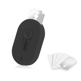 YRAKOZIN Magnetic Bread Lame Dough Scoring Tool, Retractable Razor for Sourdough Bread Baking & Bread Making Tool - Contains 5 Razor Blades (1, Black)