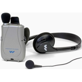 Williams Sound PKT D1 EH Pocketalker Ultra Duo Pack Amplifier with Single Mini Earbud and Folding Headphone