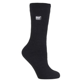 HEAT HOLDERS Lite - Ladies Thin Winter Thermal Socks in 10+ colours 4-8 UK (4-8, Black)
