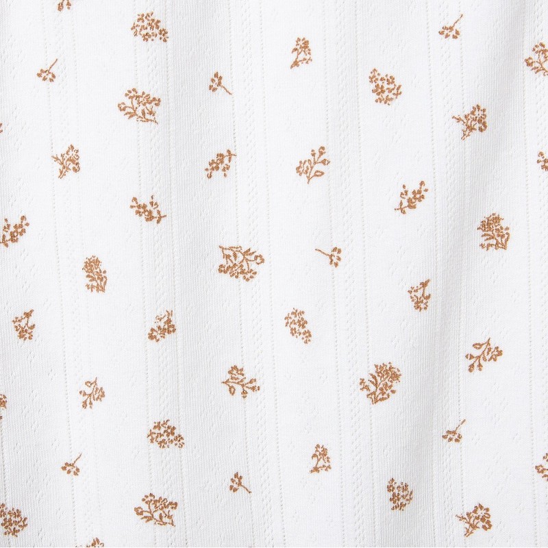 JAJU [JAJU] Women's Cotton Pointelle Sleep Bottoms_Light Brown