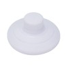 Tsnamay White Floor Foot Switch,Round Floor Foot Switch Inline, Plastic