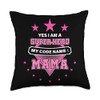 Yes I'm A Superhero Codename Mama Funny Mother's Day Throw