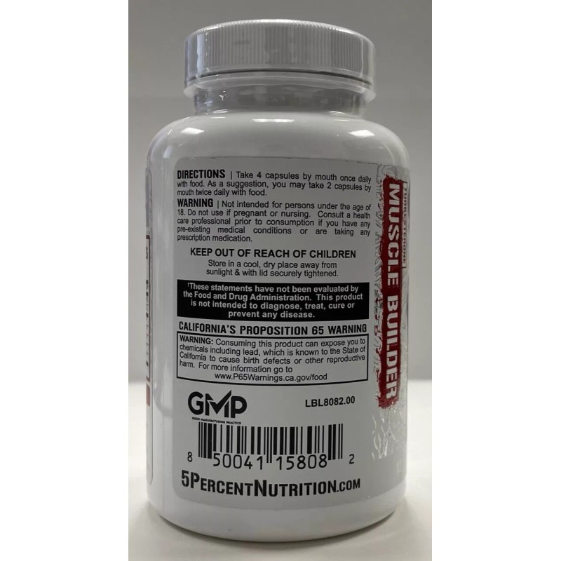 5% Nutrition BIGGER BY THE DAY 120 capsules - MUSCLE