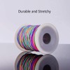 Elastic Beading Cords 100m Rainbow 1mm Elastic Cord Pony Bead