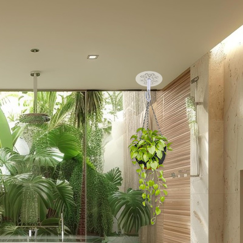 4 PCS Adhesive Ceiling Hooks, 30lbs Super Heavy Duty Command