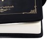 B6 Notebook Combination Lock Black Gold Retro 240 Pages Smoothing