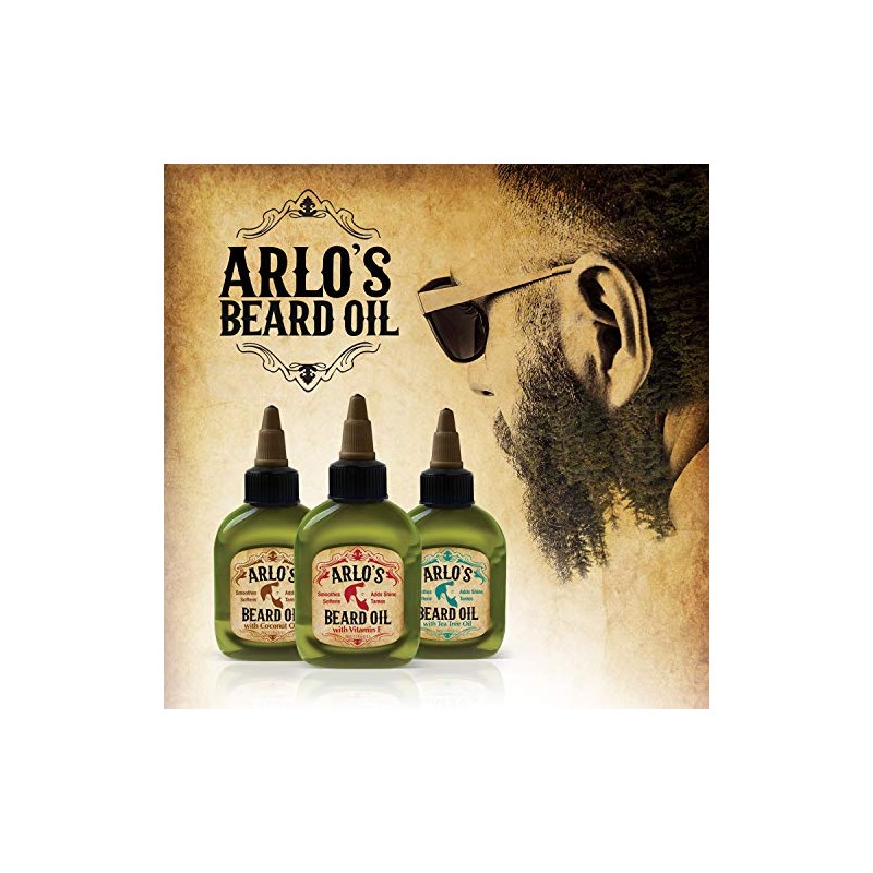 Arlo's Aceite para barba - Elimina la picazón 2.5 onzas