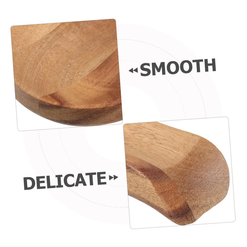 Ciieeo Wood Spoon Rest for Stove Wood Spoon Holder for