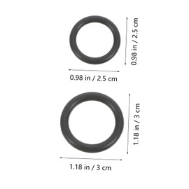 Operitacx 10sets Impact Wrench Ring Kit Electric Wrench Apron Washer Impact Retaining Ring Seal Kit for Automotive Seal Gasket Rubber Gasket