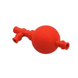 PELEUSBALL Pipetting Ball Approx. 10 ml (Content) Small Natural Rubber Various Colours (Red)