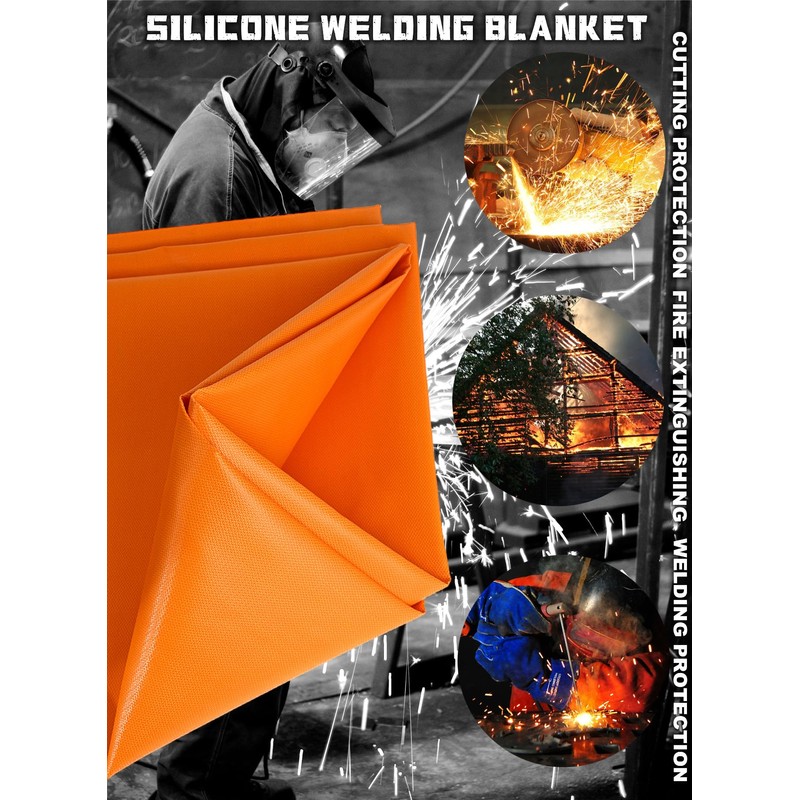 Silicone Welding Blanket 4×6 feet Silicone Coated Fire Blanket Thermal
