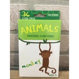 Bendon NEW Bendon 36 Flash Cards Preschool ANIMALS Flash Cards Ages 3+