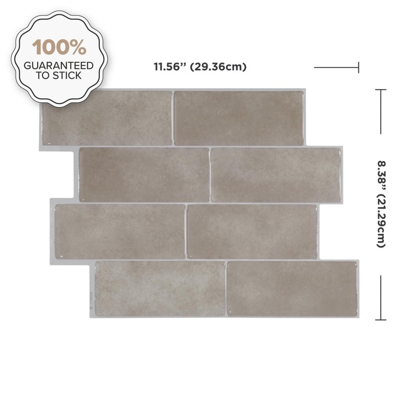 SMART TILES Peel and Stick Backsplash - 5 Sheets of