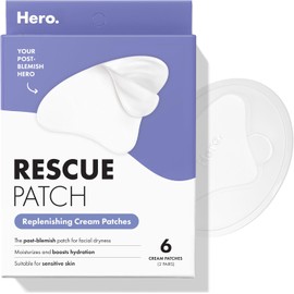 Hero Cosmetics Parches Rescue Patch: Parches Hidratantes en Crema para Piel con Imperfecciones. Hidratación Instantánea y Duradera. Probados Dermatológicamente. No Obstruyen los Poros. 6 Unidades