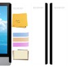 2PCS Monitor Memo Board, Acrylic Sticky Note for Computer Screens,Transparent