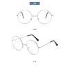 Frogsnout Date Glasses, Silver Rim, 2.1 inches (53 mm), No