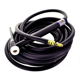 CK Worldwide CK17-25-R RG Standard Series Gas Cooled TIG Torch, Black