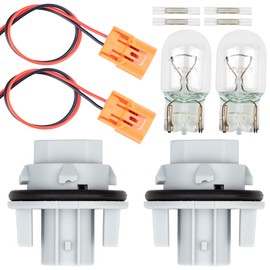 Svicari Rear Tail Light Socket with Wire Harness and Bulb Kit Fit For Honda Odyssey Ridgeline Fit CR-V Acura RDX RL TSX Replace #33303-S5A-003 33303-SAA-003 2PCS