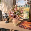 Yorkmills Artificial Roses with Vase, Silk Fake Hydrangea, Autumn Flowers