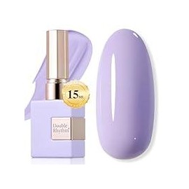 15ML Sheer Gel Nail Polish Soak Off Same Color Bottle Glossy Nail Art Gel for Salon or DIY Manicure at Home for Women:_Purple  Lilac