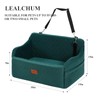 Lealchum Dog Car Seat for Medium/Large Dogs,2 Clip-On Safety Leashs
